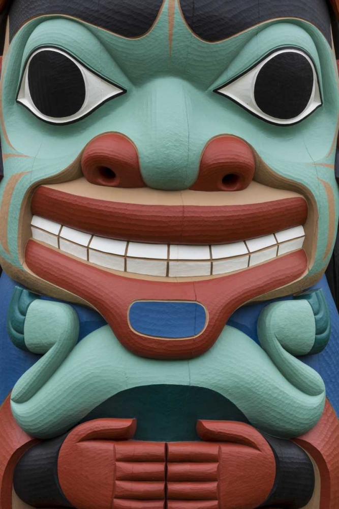 USA, Washington State, Jamestown Totem art PR